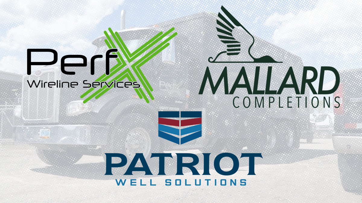 Ranger Wireline Companies Logos including PerfX logo, Mallard Completions logo, and Patriot Well Solutions logo